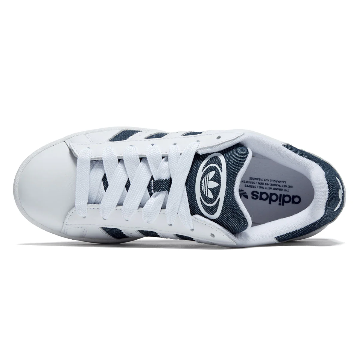 Adidas Campus 00s Shoes - Ftwr White/Night Indigo/Gold Metallic - Image 3