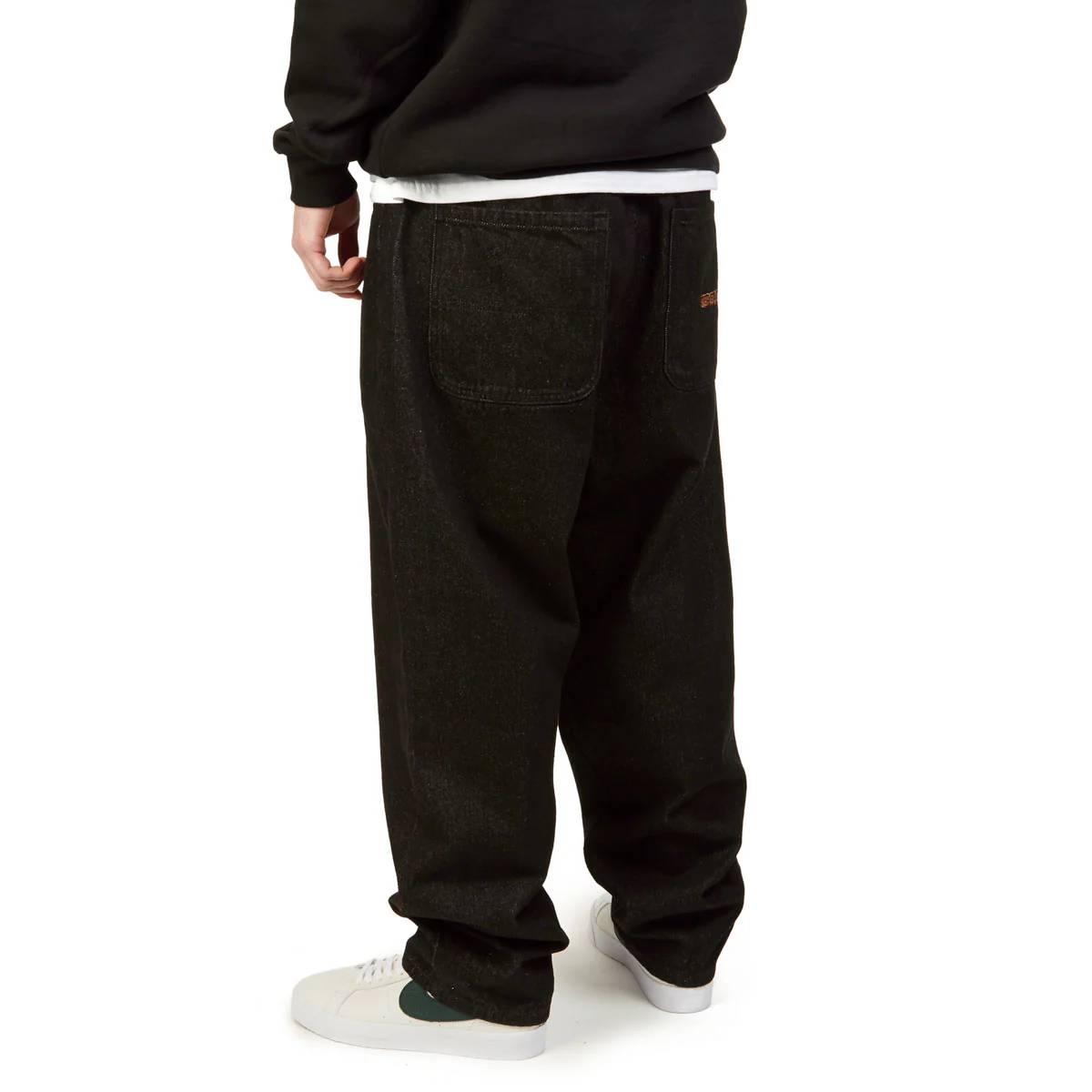 CCS Baggy Taper Denim Jeans - Black - Image 4