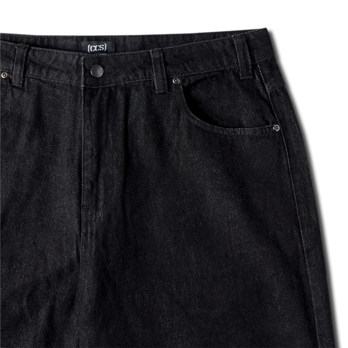 CCS Baggy Taper Denim Jeans - Black - Image 7