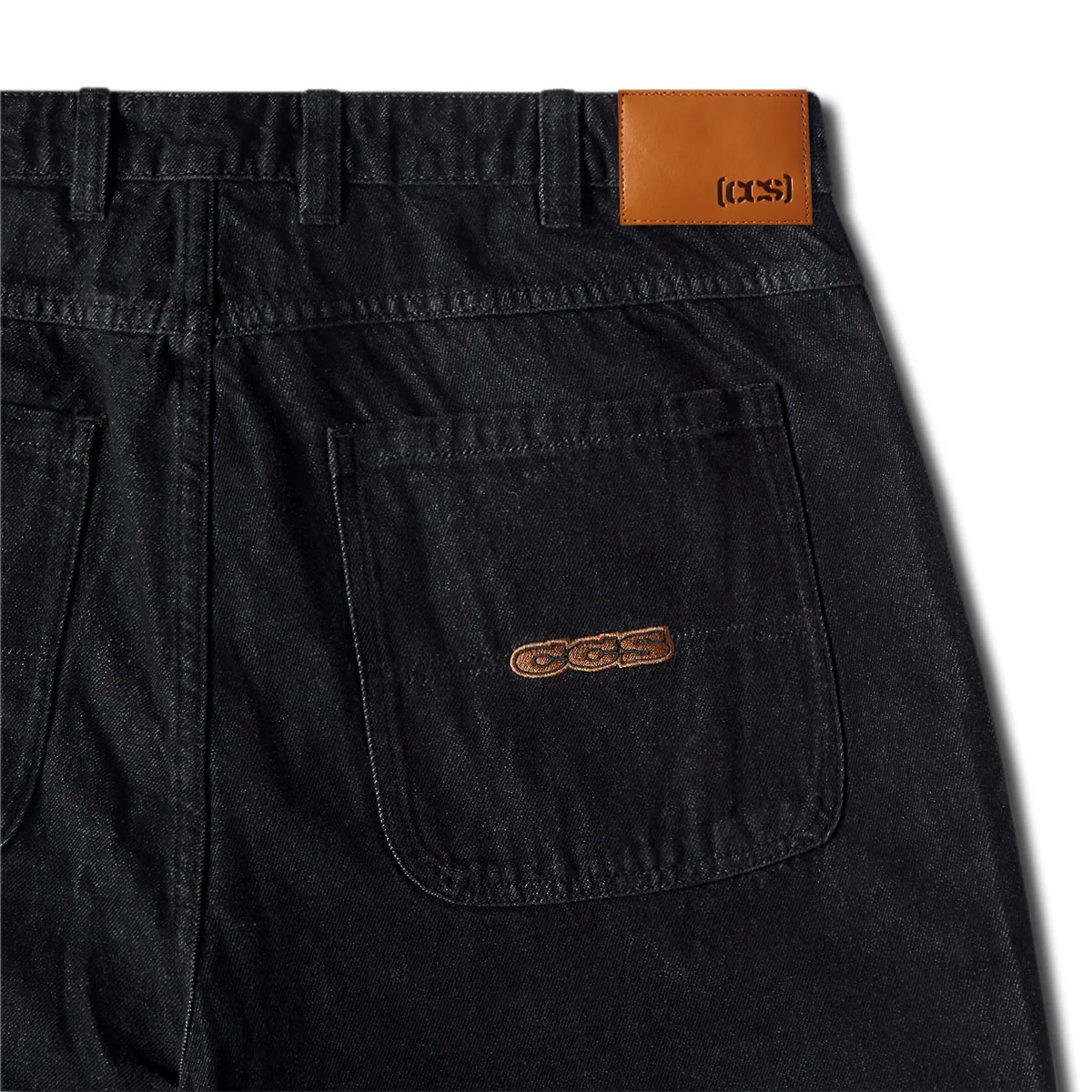 CCS Baggy Taper Denim Jeans - Black - Image 8
