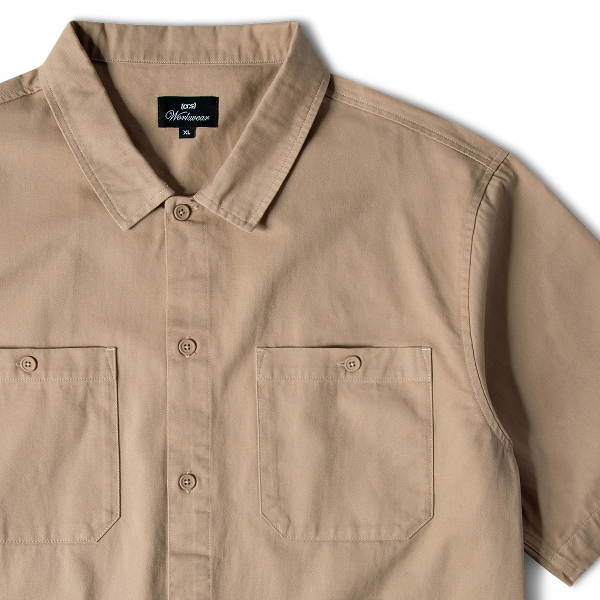 CCS Heavy Cotton Work Shirt - Khaki - Image 5