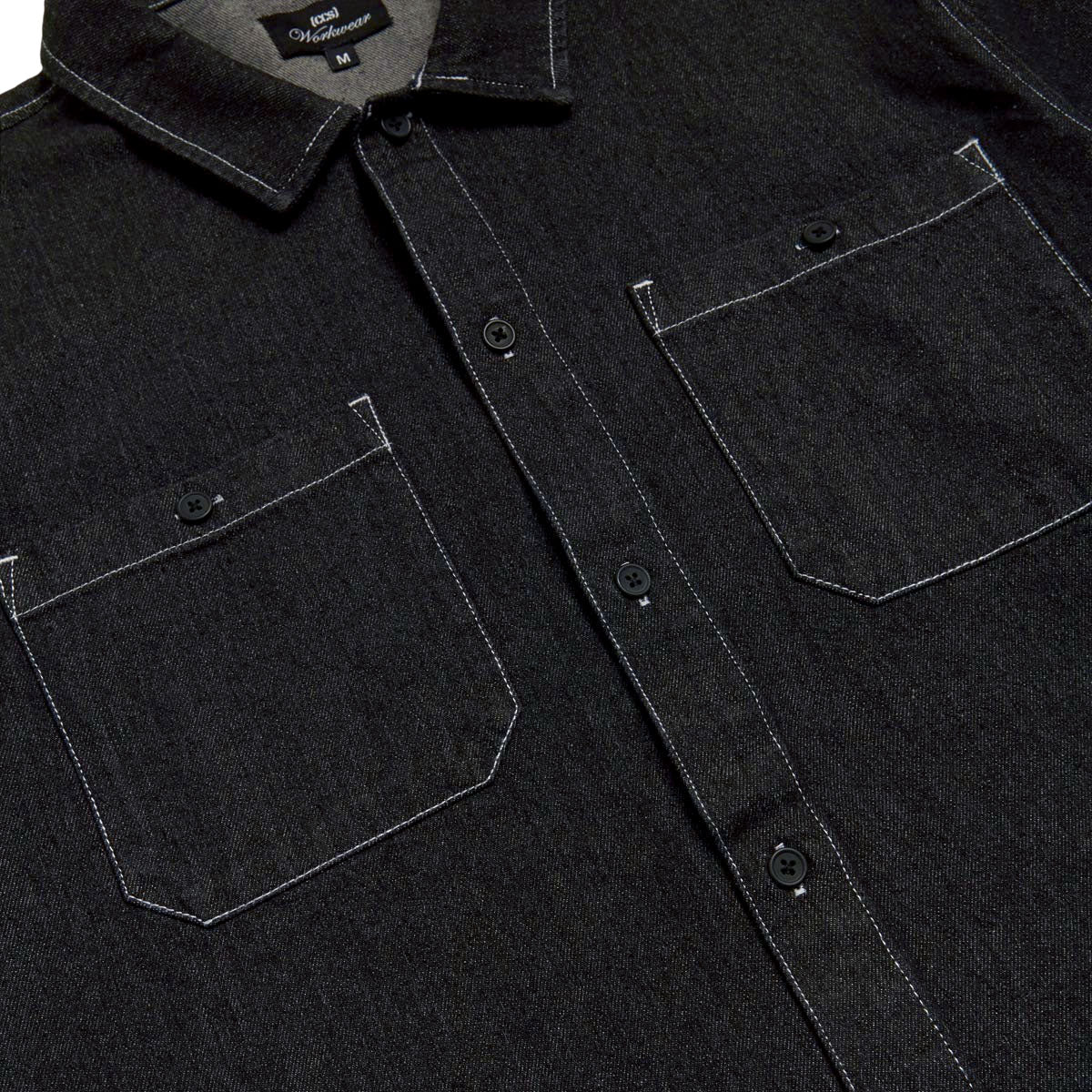 CCS Heavy Denim Work Shirt - Black - Image 5