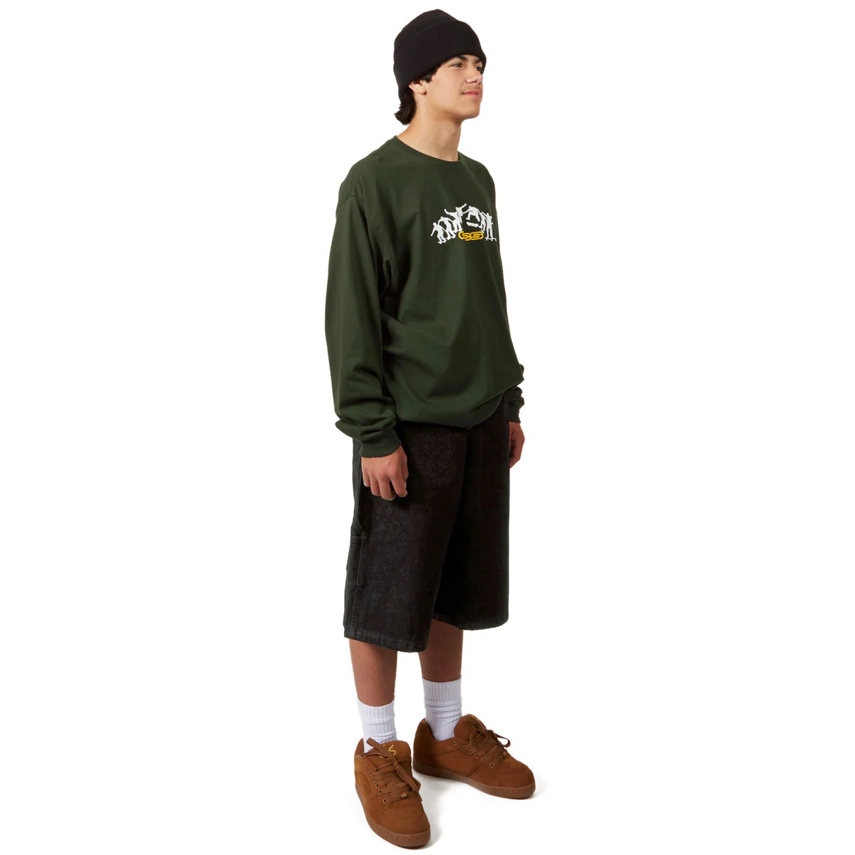 CCS Hammer Loop Jean Shorts - Black - Image 3