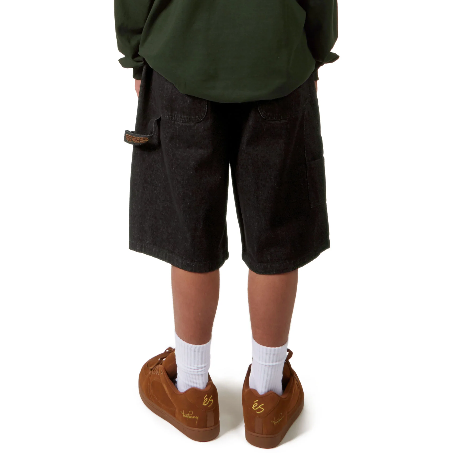 CCS Hammer Loop Jean Shorts - Black - Image 4