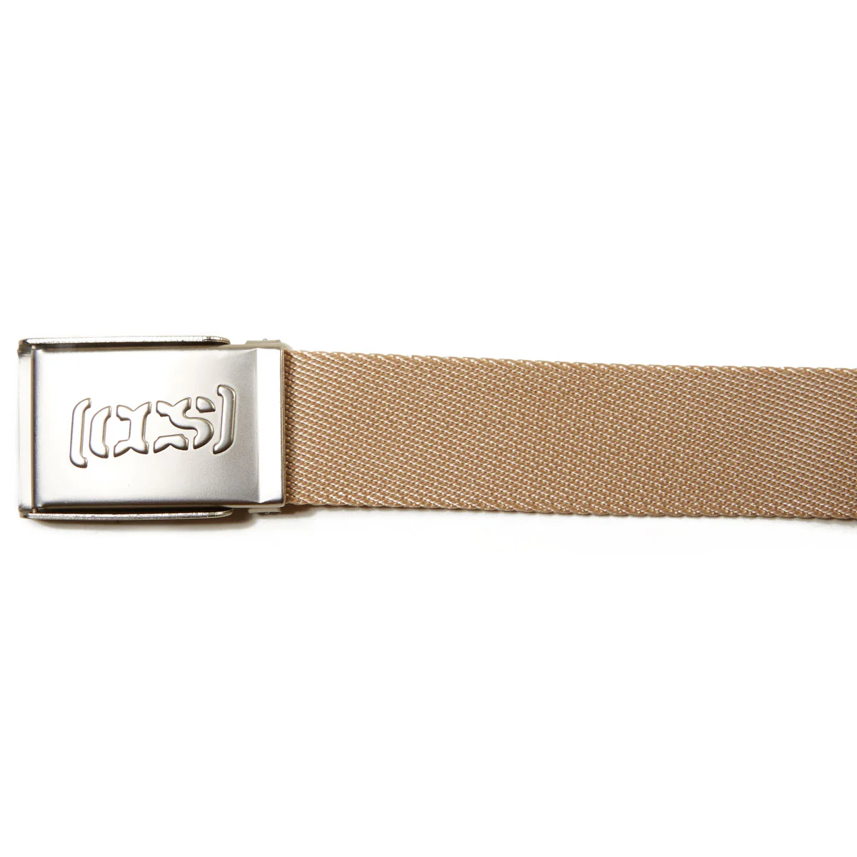 CCS Silver Logo Buckle Belt - Tan - Image 3