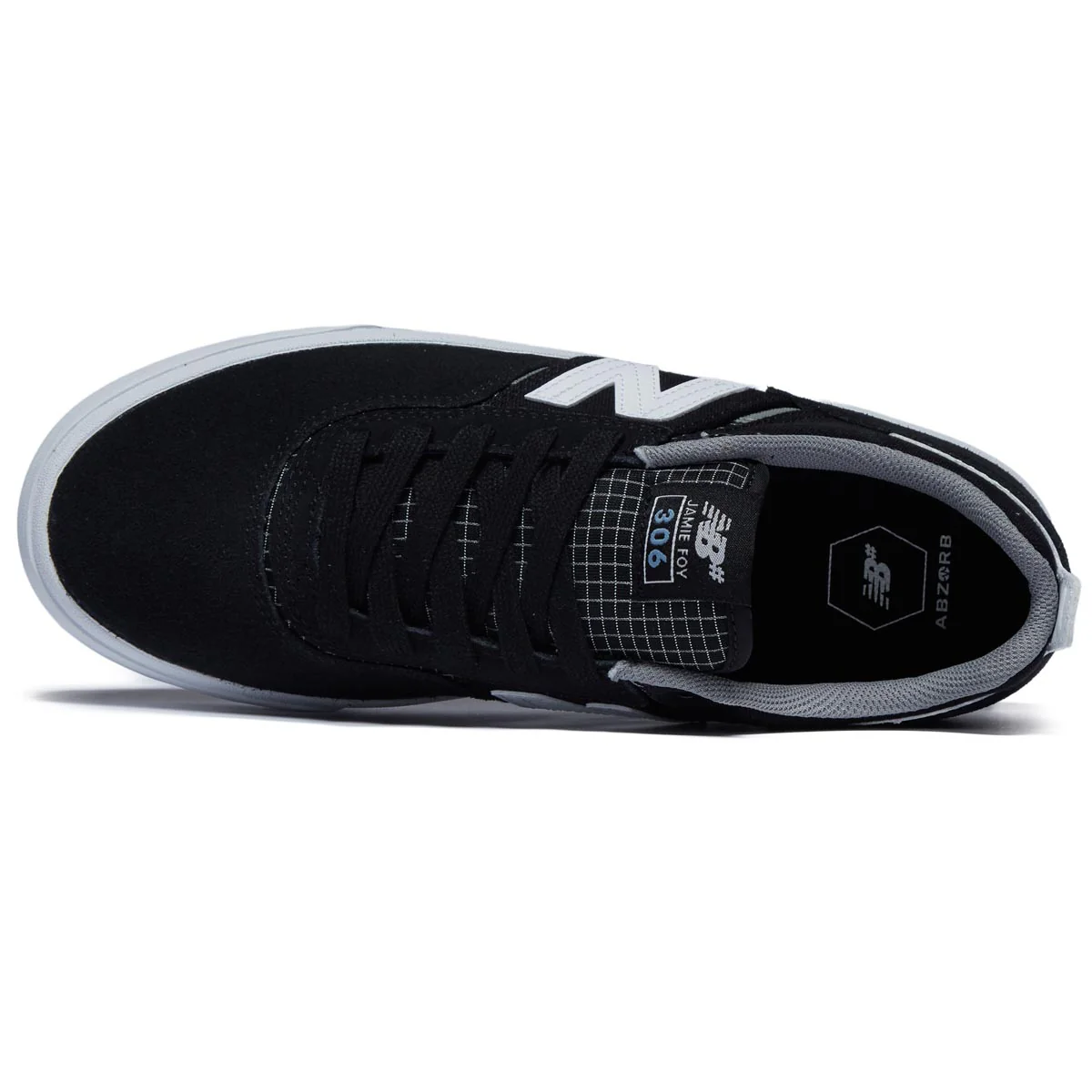 New Balance 306 Foy Shoes - Black/White Suede - Image 3