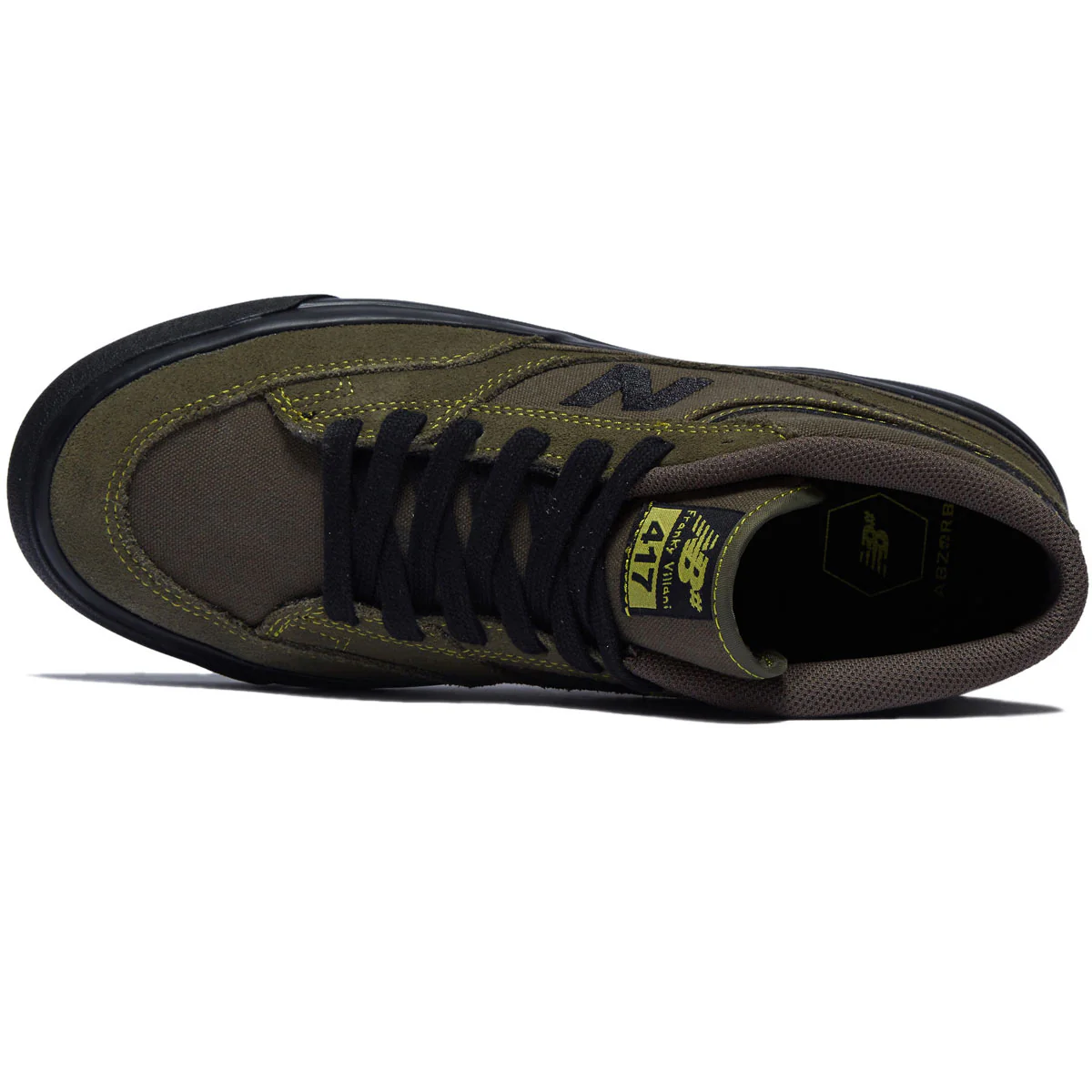 New Balance 417 Villani Shoes - Dark Moss/Black - Image 3