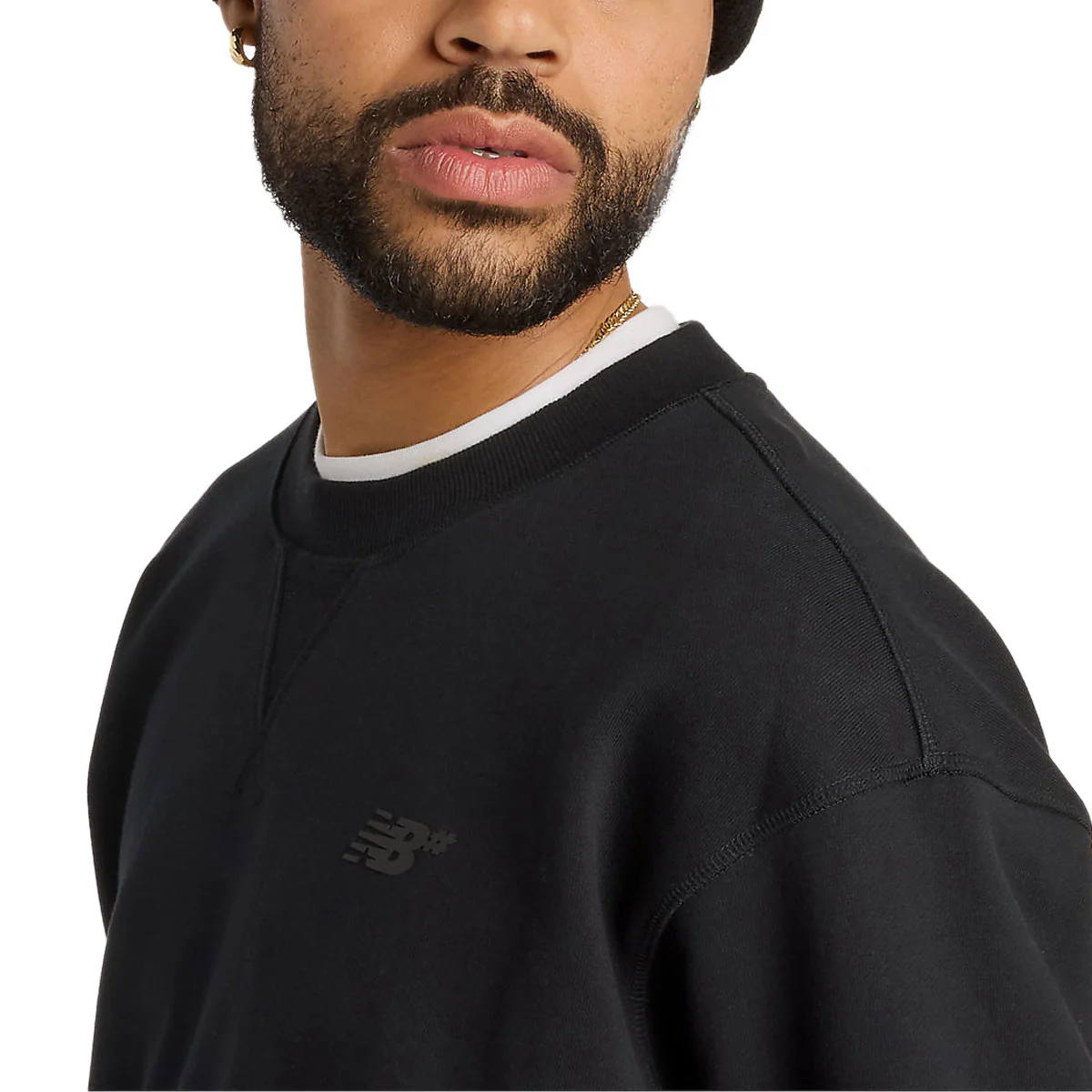 New Balance Numeric French Terry Sweatshirt - Black - Image 3