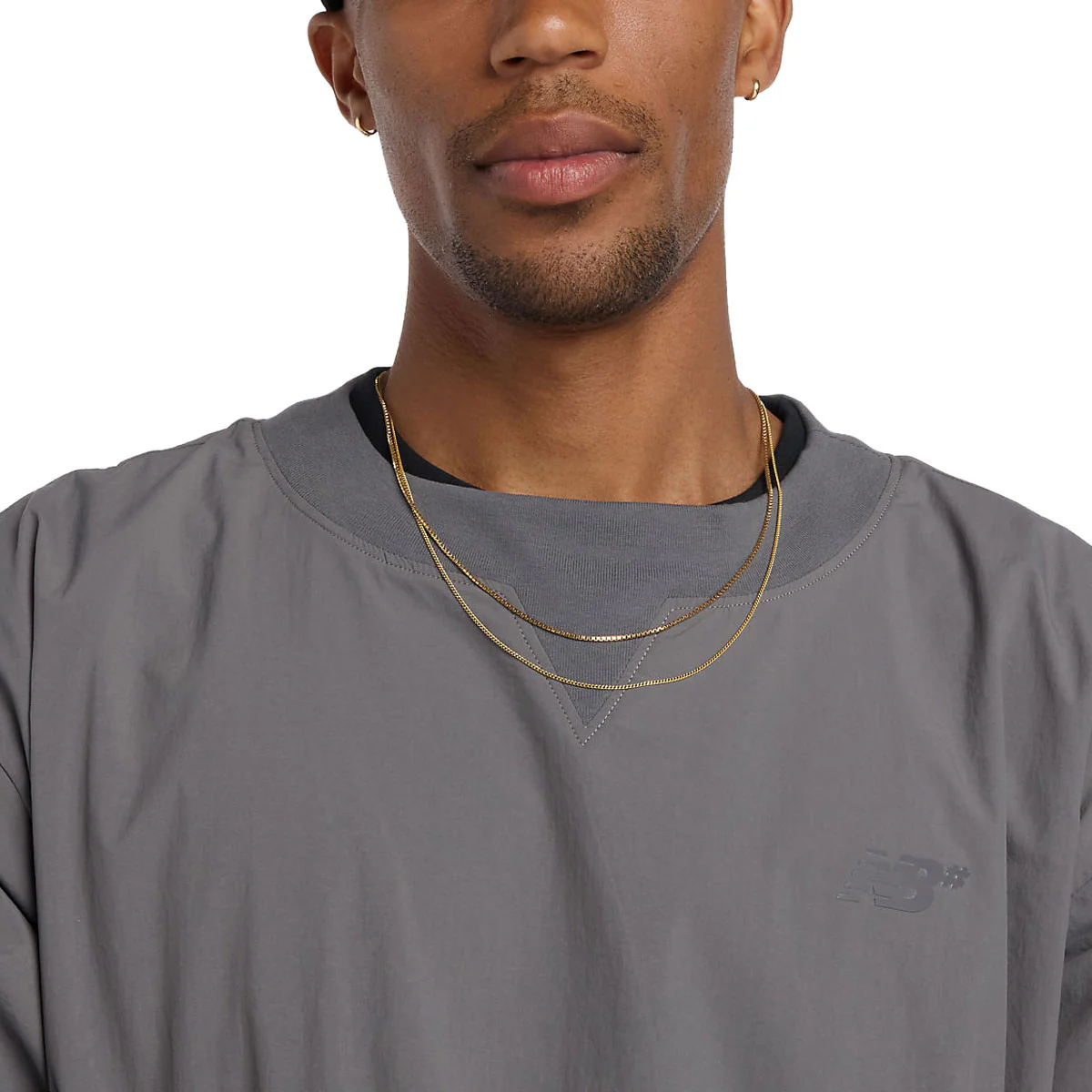 New Balance Numeric Woven Crew Sweatshirt - Castlerock - Image 4