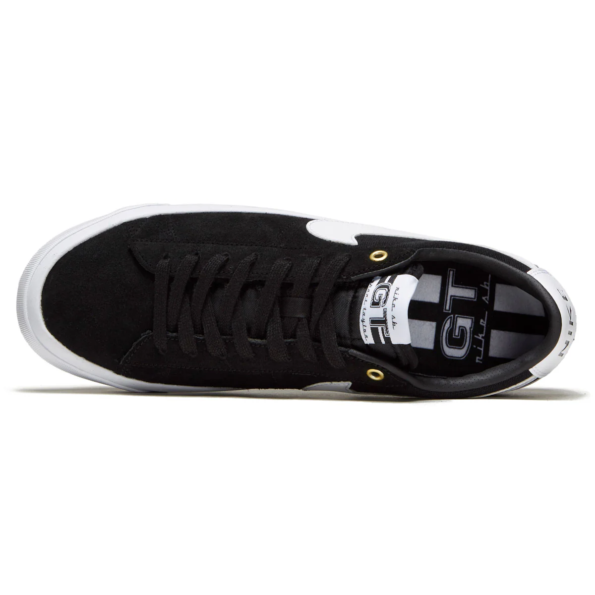 Nike SB Zoom Blazer Low Pro GT Shoes - Black/White/Black/White - Image 3