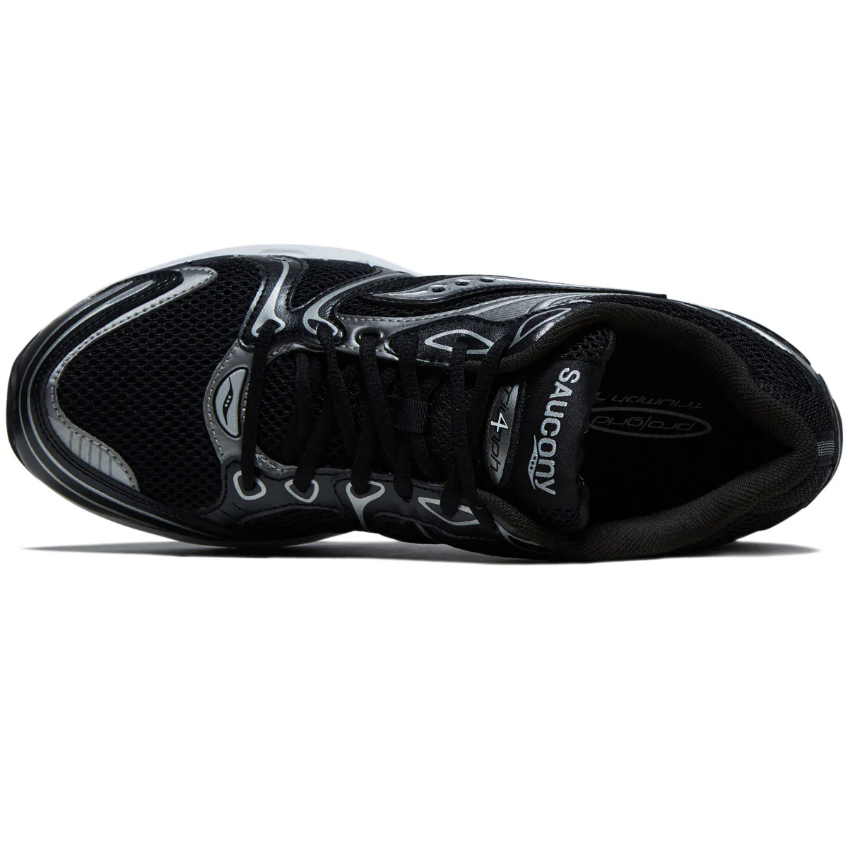 Saucony Progrid Triumph 4 Shoes - Black/Silver - Image 3