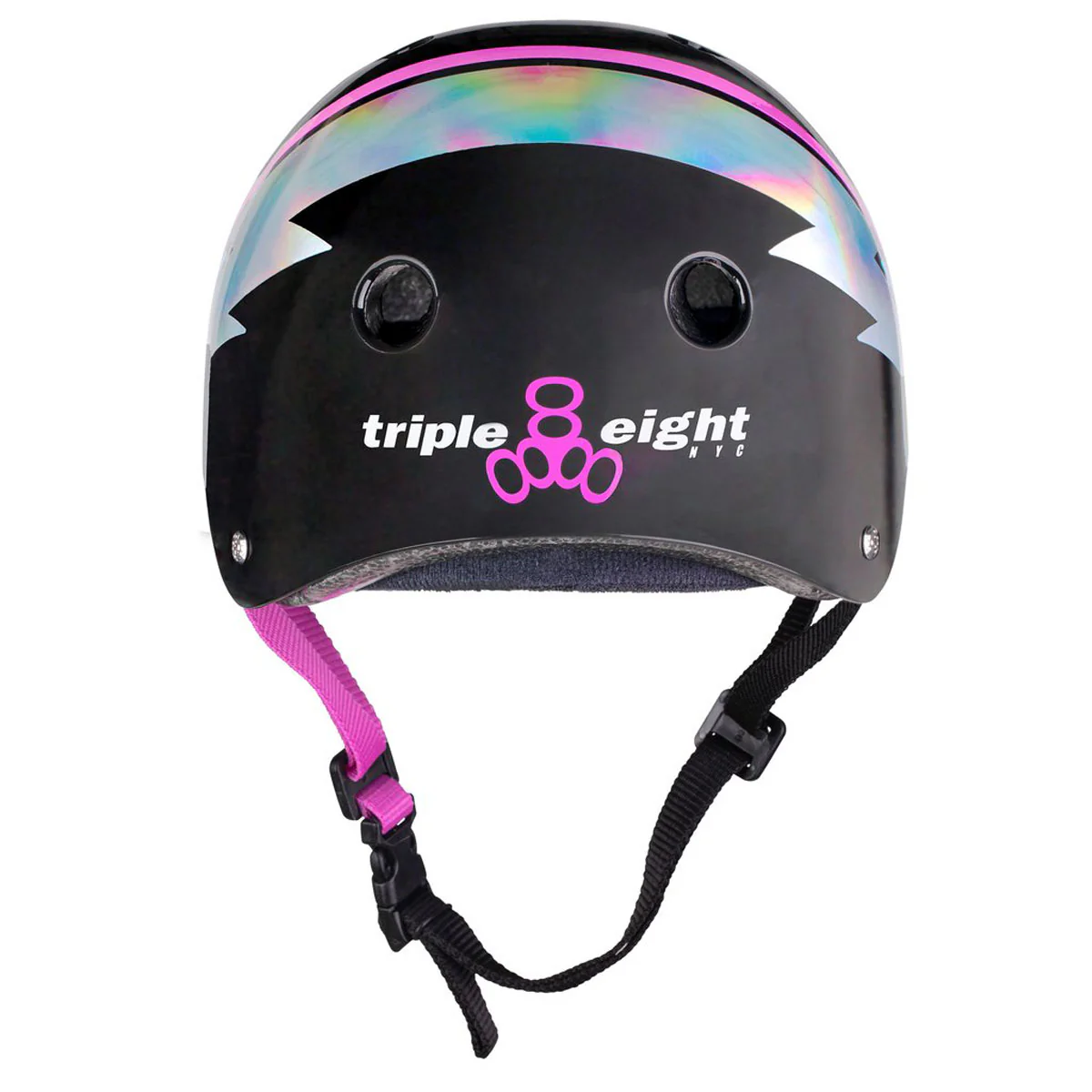 Triple Eight Certified Sweatsaver Helmet - Black Hologram - Image 3