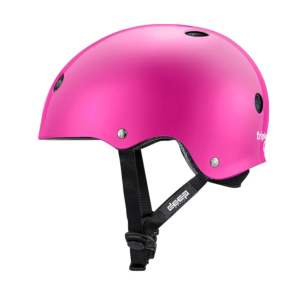 Triple Eight Deep Cover Helmet - Pink Glossy - Image 3